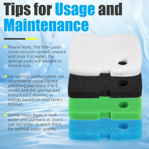 AQUANEAT Replacement Canister Filter Pads, Compatible with Cascade 1200/1500 CCF4UL/CCF5UL Generic Floss