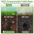 100 5-8 Portable Toilet Bags, Biodegradable with Drawstring & Lemon Scent, for Gallon Bucket Seat for Outdoor Camping