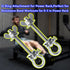 QKWL 2-Pack Heavy Duty Power Rack Attachments - Resistance Band Hooks & O-Ring Squat Rack Accessories | Durable Steel