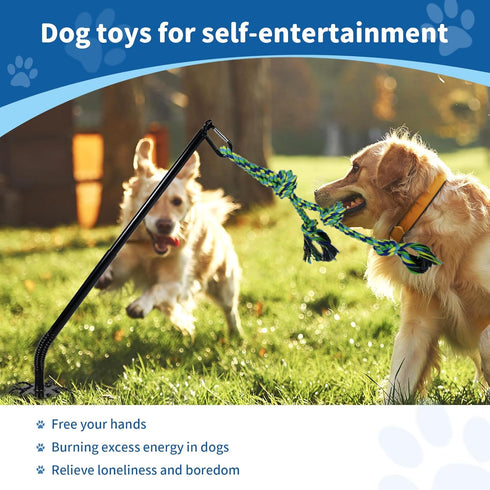 Outdoor Dog Toy,Interactive Dog Toys Outside Tug of War Dog Toy Interactive Exercise Game for Small Medium Large Dogs