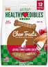 Nylabone Healthy Edibles Natural Dog Chews Long Lasting Chew Treats, Turkey & Apple Flavor, X-Small/Petite (12 Count)