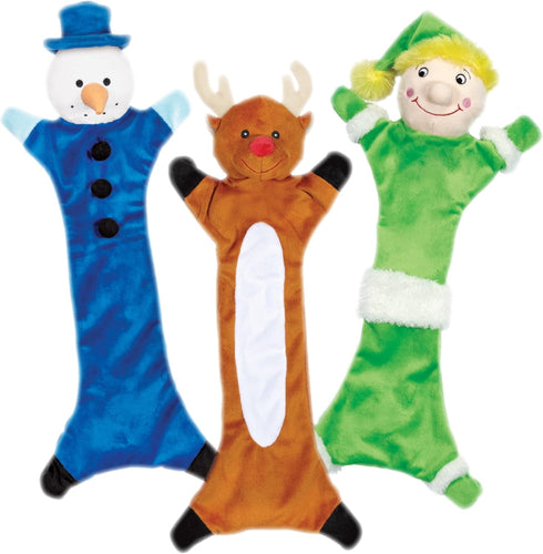 Zanies Festive Unstuffies Dog Toy, Reindeer