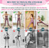 Pilates Bar Kit with Resistance Bands - Multifunctional Yoga Pilates Bar with Heavy-Duty Metal Adjustment Buckle