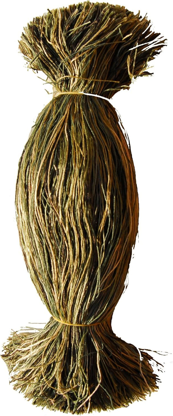 Ghillie Thread Lightweight Synthetic Material - Camouflage Suit, 1/2 lb Bundle, Woodland Blend
