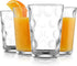 Home Essentials Set of 4 Juice Glasses, 7 oz Water Tumblers for Juice, Cocktails, Dishwasher Safe