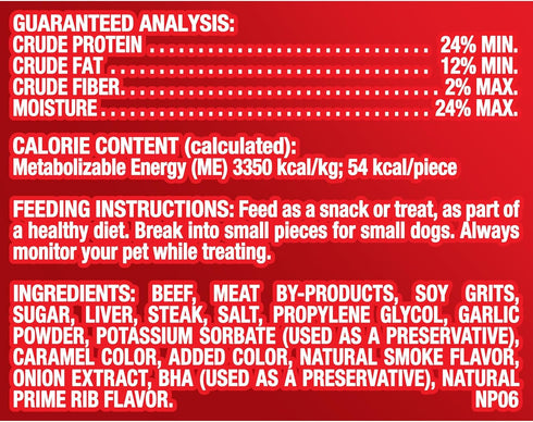 Pup-Peroni Dog Treats, Prime Rib Flavor, 38 Ounce, Made with Real Steak