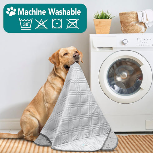 PetAmi Waterproof Cooling Mat for Dogs, Premium Pet Cooling Blanket for Bed Crate, Anti-Slip Indoor Cool Pad, Light