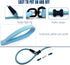 Slip Lead Dog Leash (6ft), Strong Nylon Rope Anti-Choking Outdoor Training Lead for Small Medium Large Dogs, Light Blue