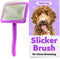 Dog Slicker Brush, Best for Poodles, Doodles, Long Haired Dogs, Perfect for Dematting & Detangling, Large