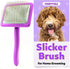 Dog Slicker Brush, Best for Poodles, Doodles, Long Haired Dogs, Perfect for Dematting & Detangling, Large