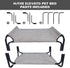 Cooling Elevated Dog Bed, Portable Dog Cot, Washable Mesh, Durable for Indoor and Outdoor Use, Medium, Grey