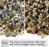 20 lbs Pea Gravel Pebbles for Indoor Plants, Mixed Color River Rocks for Aquarium and Garden Landscaping
