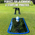 Golf Putting Alignment Mirror - Gates - Tees & Bag Training Combo Pack for Men - Indoor & Outdoor Golf Gifts