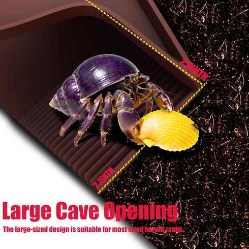 UNISOLODECHO Hermit Crab Hideout with Climbing Tunnel | Hermit Crab Climbing Toys| Hermit Crab Water Tank Accessories