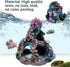 PINVNBY Coral Aquarium Decoration, Fish Tank Resin Rock Mountain Cave Ornaments for Betta Fish House.