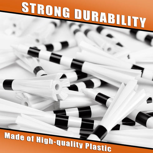 Professional Plastic Golf Tees 120 Pack, 100 Driver Tees & 20 Iron Tees, Reduces Friction & Side Spin