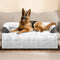 Large Dog Couch Bed - Faux Fur Waterproof Dog Bed for Couch Protector, Calming Washable Memory Foam Pet Sofa Cover,