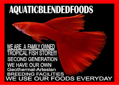 Aquaticblendedfoods A382 (2oz) Mini Bloodworm Sticks with Salmon,Spirulina,Brine Shrimp,Fish Food,Axolotl Food