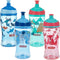 Nuby Printed Kids Pop Up Sipper Water Bottle, 12 Oz., Colors May Vary