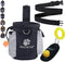 AMZNOVA Dog Treat Bag, Puppy Training Pouch, 3 Cups Snack Container for Hiking with Waistband, Black