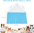 Shappy 2 Pcs Guinea Pig Hideout Corner Fleece Toys, Cute Ferret Hammock for Small Pets (Grey with Blue, Grey with Green)