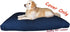 Dogbed4less Jumbo Denim Jean Dog Bed, 55X47X4 Inches, External Zipper Duvet Cover - Replacement Cover Only