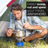 Orblue 4-in-1 Camping Utensils 2-Pack, Portable Stainless Steel Spoon, Fork, Knife & Bottle Opener Set