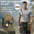 64 oz DEFUNX Half Gallon Water Bottle Insulated with Sleeve - Tactical Stainless Steel Water Jug with MOLLE Water