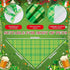 50 (25.6 17.7 17.7) Abbylike Pcs St. Patrick's Day Dog Bandanas Bulk Green Plaid Bandanas for Dogs Triangle Kerchief
