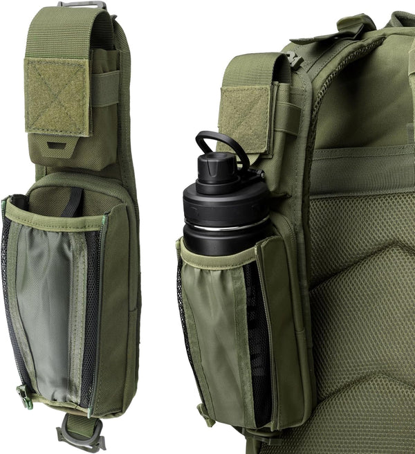 WYNEX Molle Tactical Pouches Water Bottle Carrier Holder, Tactical Accessories Backpack Strap Pouch