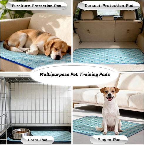 Soutng Holden (18x24(2 Pack)) Pee Pads for Dogs,Waterproof Dog Training Pads,Playpen Mat,Non-Slip Potty Pads,Super