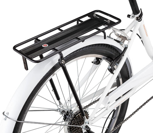 Schwinn Bike Rear Rack, Lightweight Compact Design, Holds Up to 20 or 26 lbs, Fits Most Adult Bike Frames