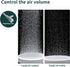 UPETTOOLS 3.2 Inch Air Stones for Fish Tank, Super Quiet Nano Airstone Aerator with Airline Tubing for 30 to 70 Gallon