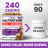 240 Immune Dog Multivitamin Chewable with Glucosamine - Treats - Dog Vitamins and Supplements - Senior & Puppy