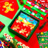 Locmeo 100 Pcs Christmas Dog Bandanas Bulk Xmas Dog Bandanas Adjustable Santa Claus Gingerbread Man Deer Pattern Pet