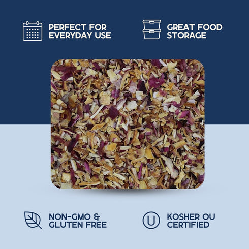 (8 oz, Harmony House Premium Dehydrated Shallots Quart Size Jar)