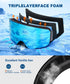 Ski Goggles for Men and Women, Anti-fog Snowboard Goggles with UV Protection