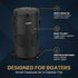LUMERAM 2 100% 10-13 Premium Boat Trash Can with Side Pockets and Bottom Zipper Opening Odor & Leak Resistant Boat
