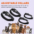 Dogline Comfort Microfiber Soft Padded Dog Collar, Large, 1-Inch Wide, Black, 15 to 25-Inch