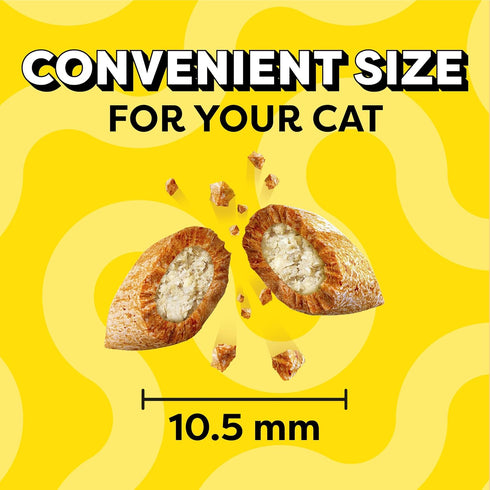 4.9 oz. (Pack 10) Temptations Cat Treats Indoor Care, Classic Crunchy and Soft Cat Treats, Tasty Chicken Flavor, Pouch