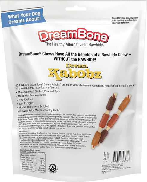 DreamBone Dream Kabobz, 28 Count, Rawhide-Free Chews for Dogs