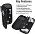 Golf Glove Holder Case, Keep Gloves Protected with Pocket & Slots for Accessories, Gift for Golfers