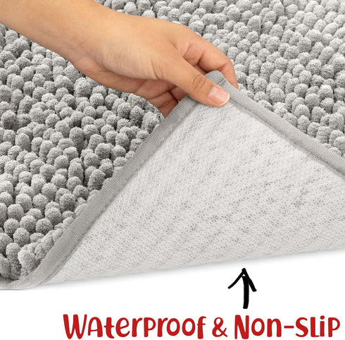 DogBuddy Super Absorbent Dog Door Mat, Waterproof Non-Slip Floor Mats for Pets, XL, Mist