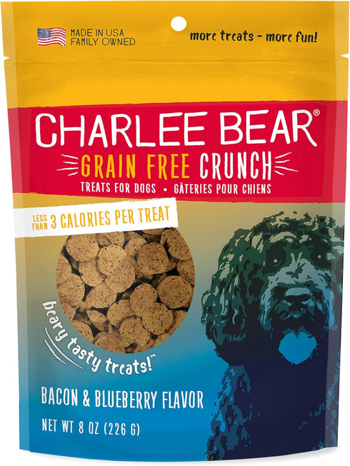 Charlee Bear 8 oz Grain-Free Bear Crunch Bacon & Blueberry Flavor