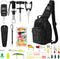 Sosation 134 Pcs Fishing Tool Kit - Fishing Pliers, Gear, Equipment, Fish Hook Remover, Lures, Lip Gripper