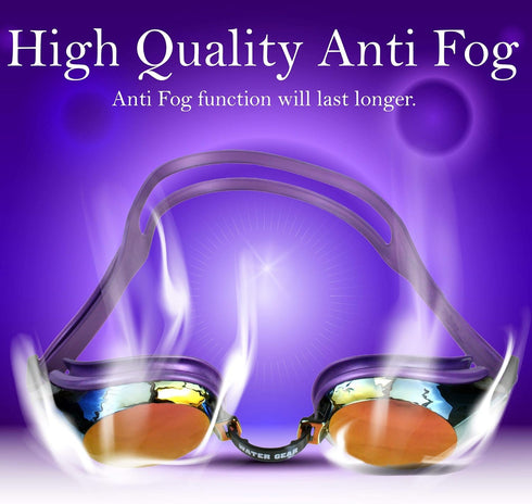 Water Gear Finalist Swim Goggles, Anti-Fog Junior Fit for Pool & Diving