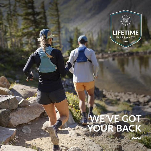 Water Buffalo Hydration Running Vest - Quiver Hydration Vest with Dual Water Bottles, Lightweight Backpack for Running