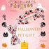 Elegant little tail Fall Dog Collar with Bow - Halloween Pumpkin Bow for Small Dogs, Soft Dog Bowtie Collar