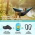 SZHLUX Camping Hammock, Double & Single Portable Hammocks with 2 Tree Straps for Hiking, Backpacking, Outdoor, Beach,