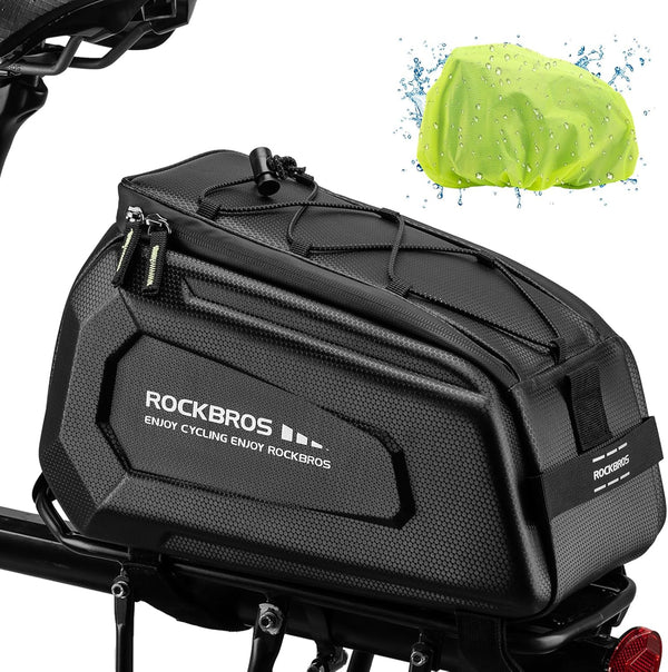 ROCKBROS Bike Rack Bags - Large Hard Shell Bicycle Rear Rack Bag, Bike Trunk Bag, Ebike Battery Bag, Saddle Bag